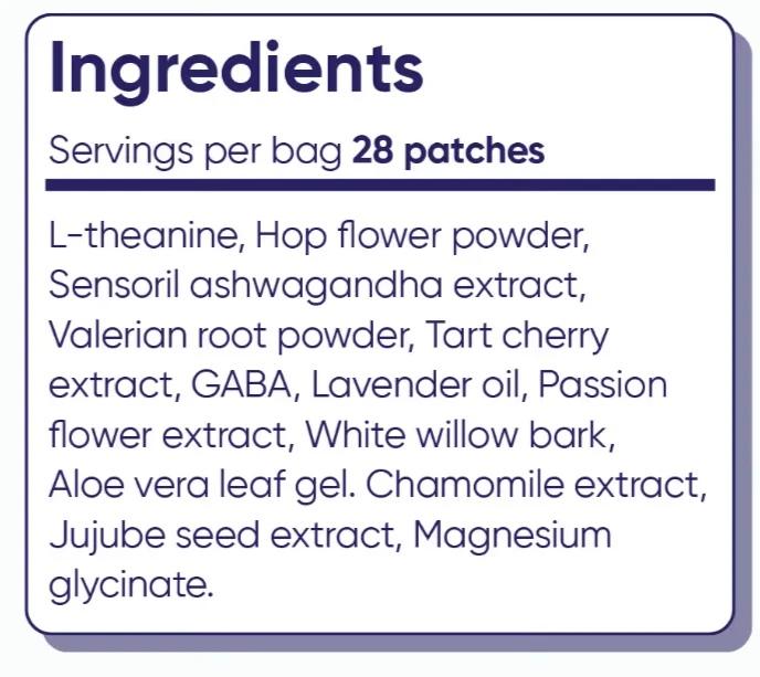 Lunavelle Sleep Patches Ingredients